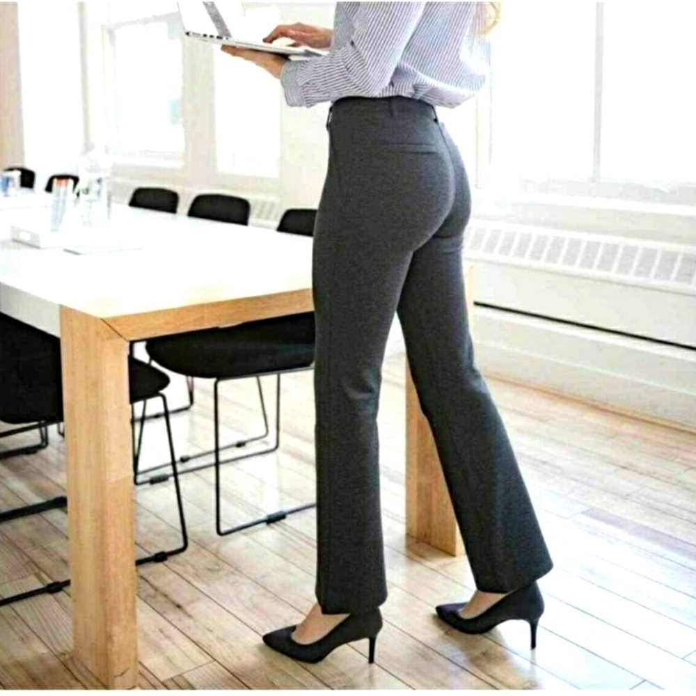 NWT Woman's Betabrand Gray Dress Pants straight leg, Size XL Long